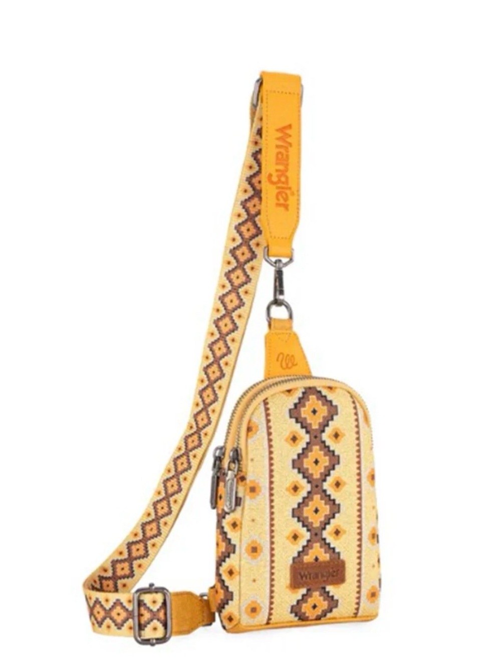 Wrangler Yellow Aztec Crossbody Purse